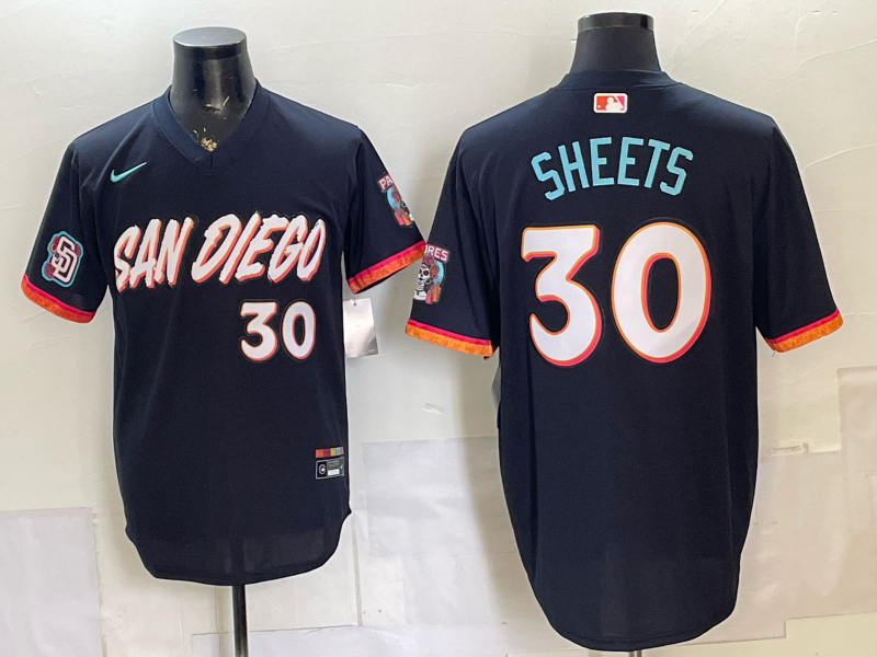 Men San Diego Padres #30 Sheets blue Nike 2026 MLB Jersey 062001